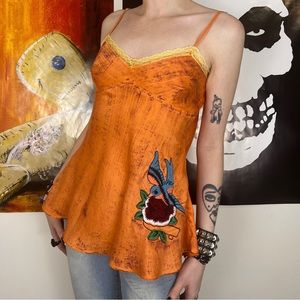 Embroidered Babydoll Camisole